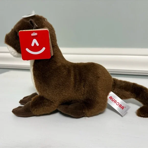 Aurora River Otter Plush 8” Flops Realistic Stuffed Animal Toy New NWT Gifts - Picture 2 of 7